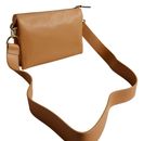 Ted Baker Darceyy Branded Webbing Leather Crossbody Bag Taupe