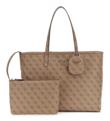 GUESS Power Play II Large Tech Tote Latte Logo