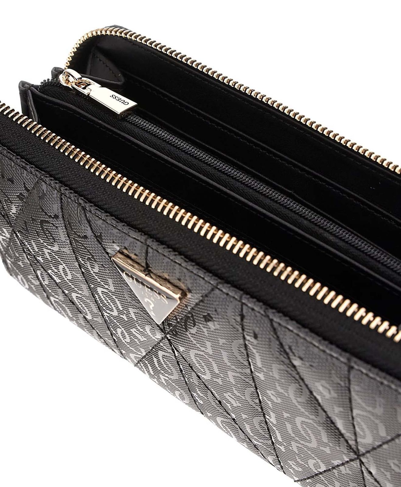 GUESS Aldina SLG Zip Around Wallet L Black GUESS Aldina SLG Zip Around Wallet L Black