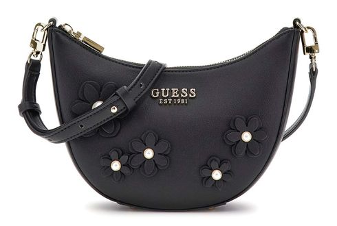 GUESS Zaria Mini Top Zipper Shoulder Bag Black