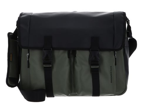 MANDARINA DUCK Eco Coated Messenger Bag Pine Green