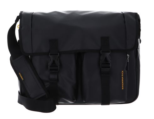 MANDARINA DUCK Eco Coated Messenger Bag Black
