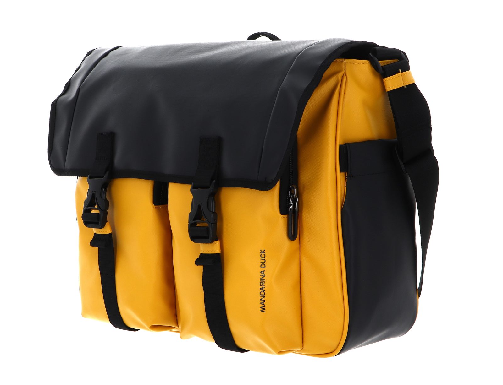 MANDARINA DUCK Eco Coated Messenger Bag Duck Yellow MANDARINA DUCK Eco Coated Messenger Bag Duck Yellow