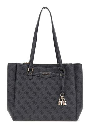 GUESS Katya Multi Comp Tote Coal Logo
