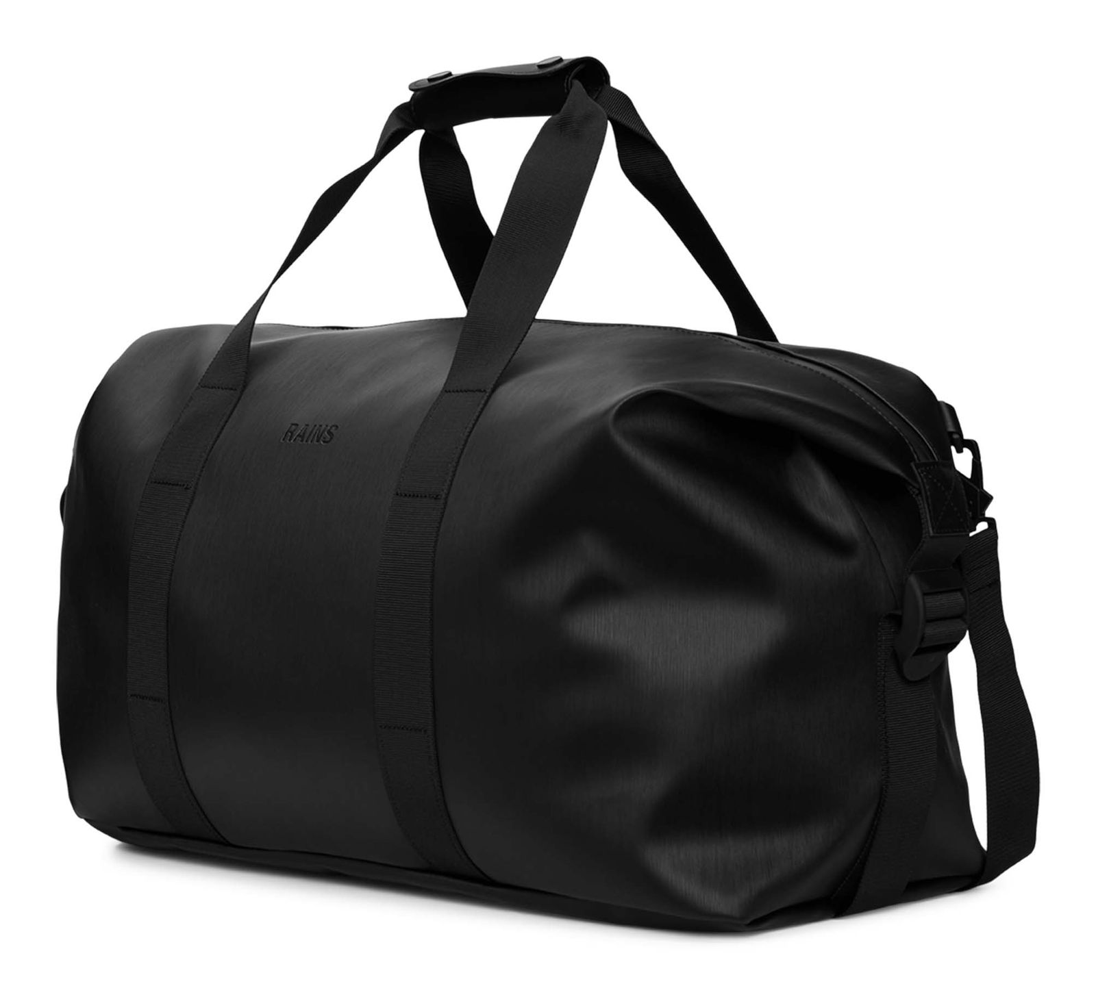 RAINS Hilo Weekend Bag W3 Black Grain RAINS Hilo Weekend Bag W3 Black Grain