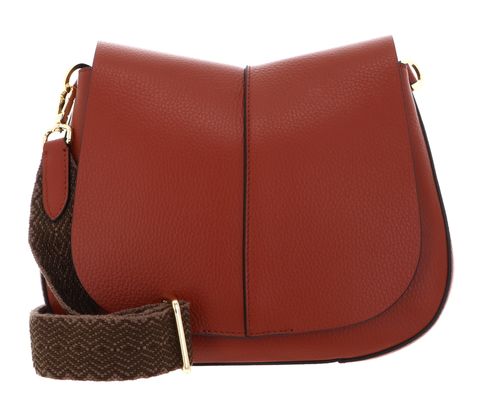 GIANNI CHIARINI Helena Round Crossbody Bag Brick Red GIANNI CHIARINI Helena Round Crossbody Bag Brick Red