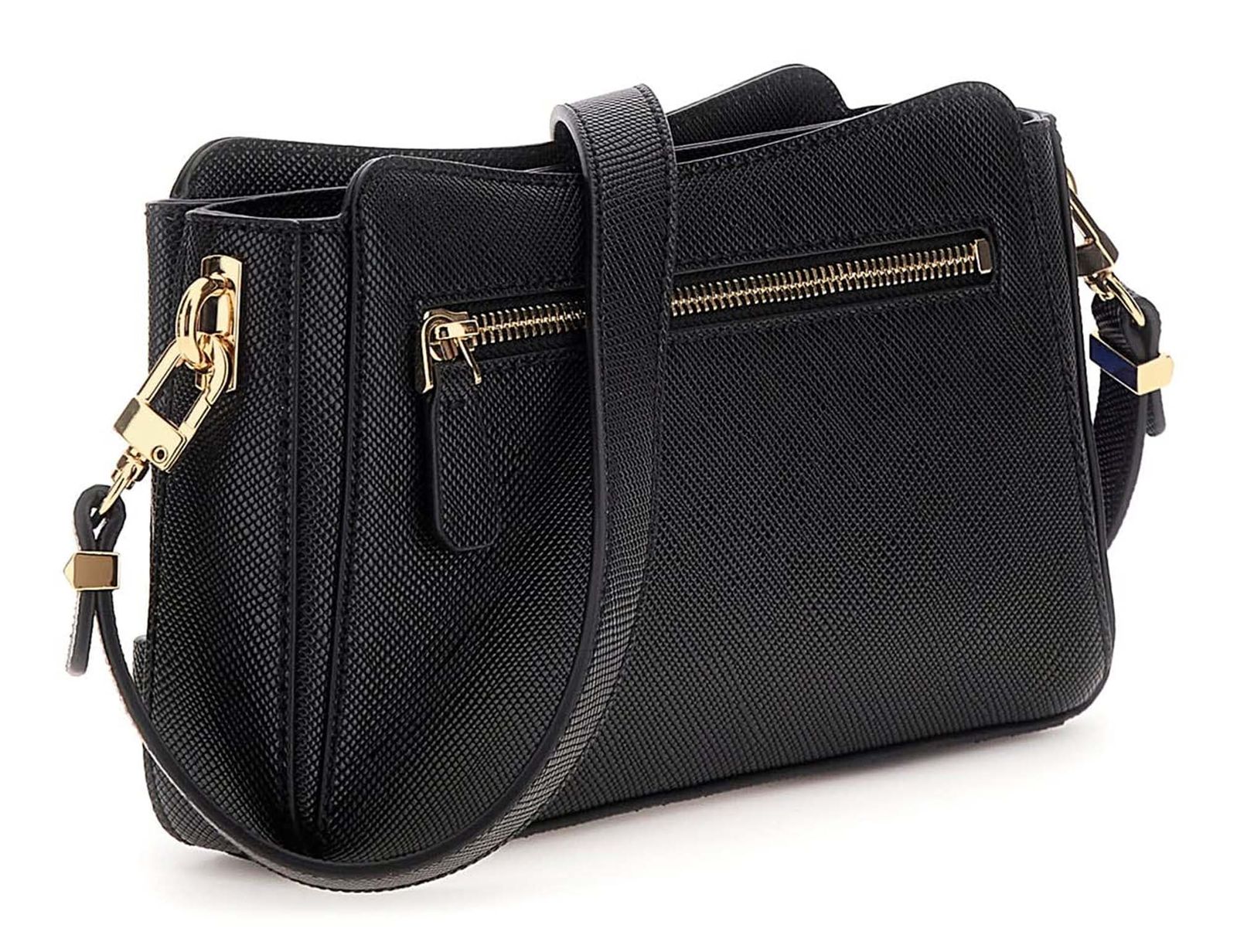 GUESS Rosalba Top Zip Crossbody Bag Black GUESS Rosalba Top Zip Crossbody Bag Black