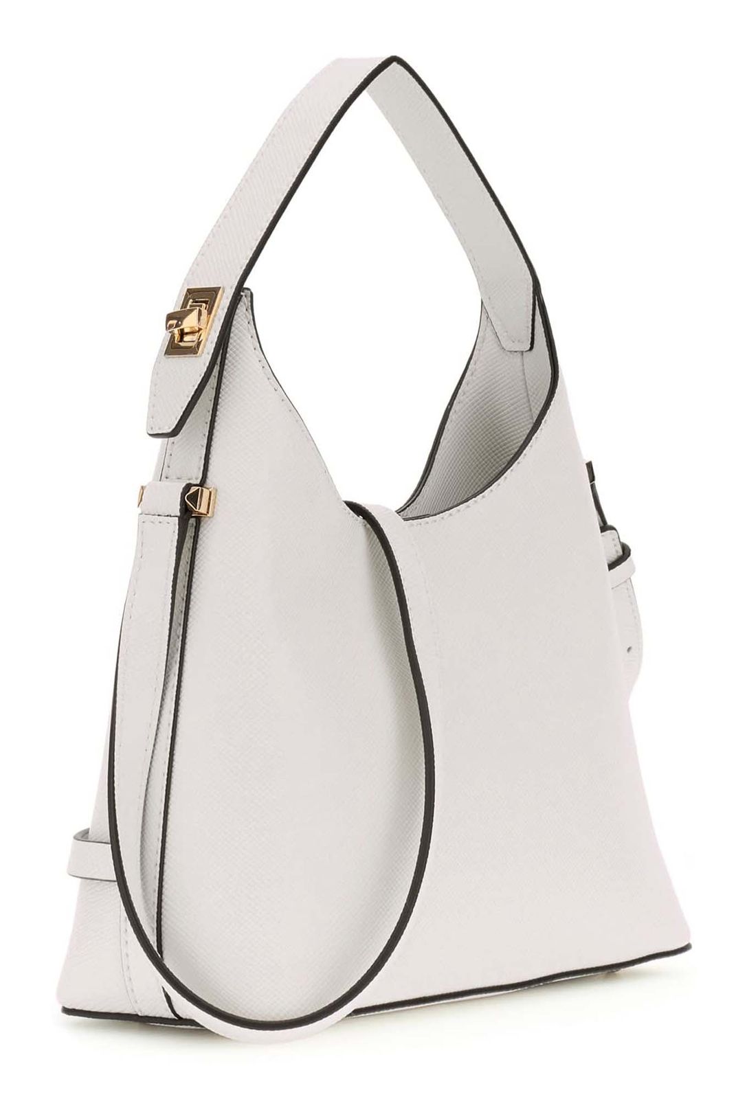GUESS Rosalba Hobo Crossbody Bag S Cream White GUESS Rosalba Hobo Crossbody Bag S Cream White