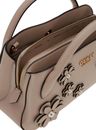 GUESS Zaria Small Girlfriend Satchel Bag Simply Taupe