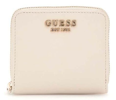 GUESS Talent SLG Small Zip Around Wallet S Cream White