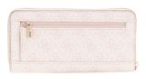 GUESS Katya SLG Large Zip Around Wallet L Rose Water Logo