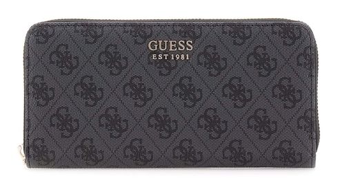 GUESS Brenton SLG Large Zip Around Wallet L Coal Logo