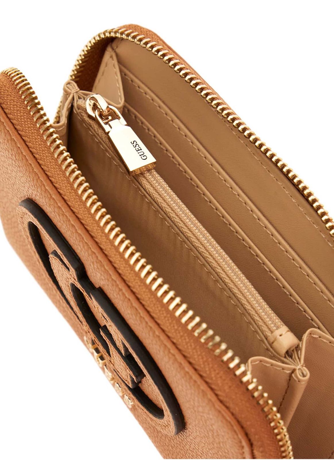 GUESS Calebra SLG Medium Zip Around Wallet M Cognac GUESS Calebra SLG Medium Zip Around Wallet M Cognac
