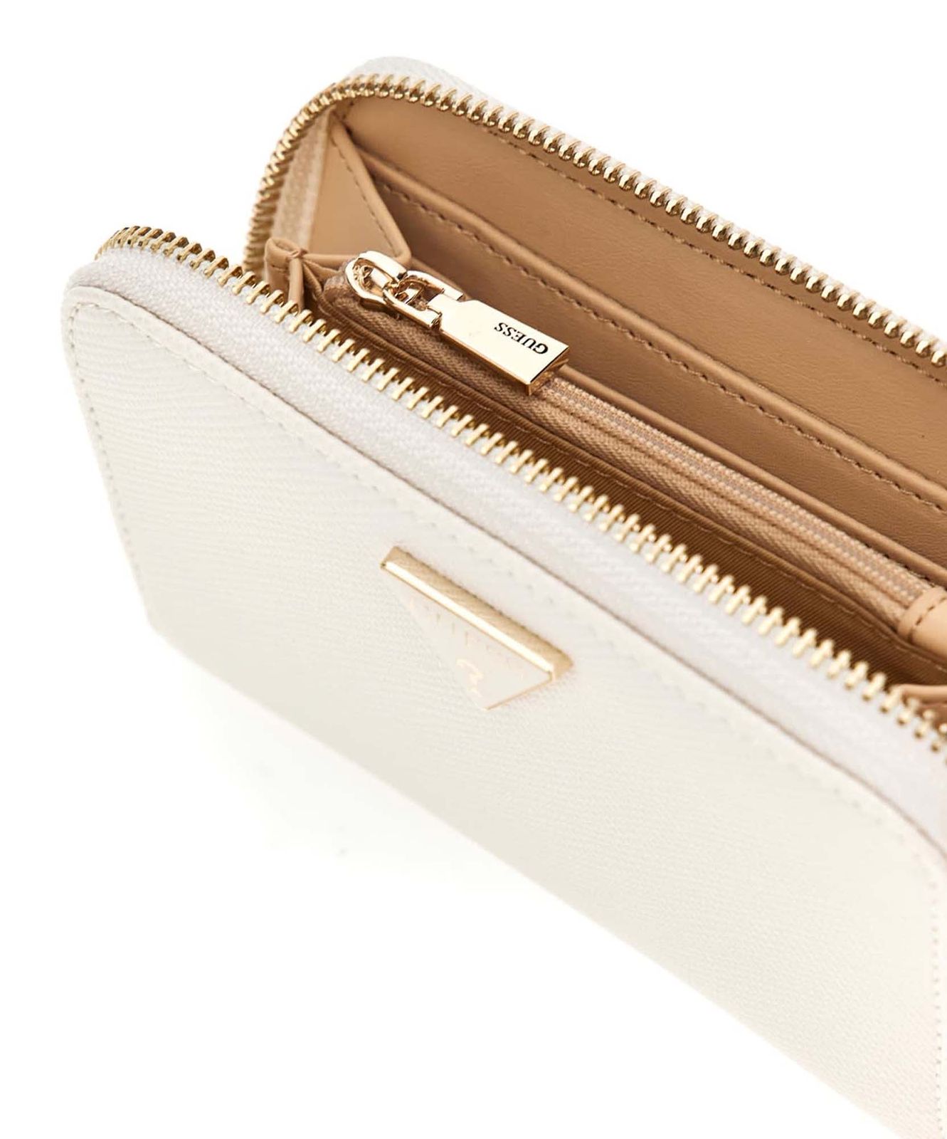 GUESS Rosalba SLG Medium Zip Around Wallet M Cream White GUESS Rosalba SLG Medium Zip Around Wallet M Cream White