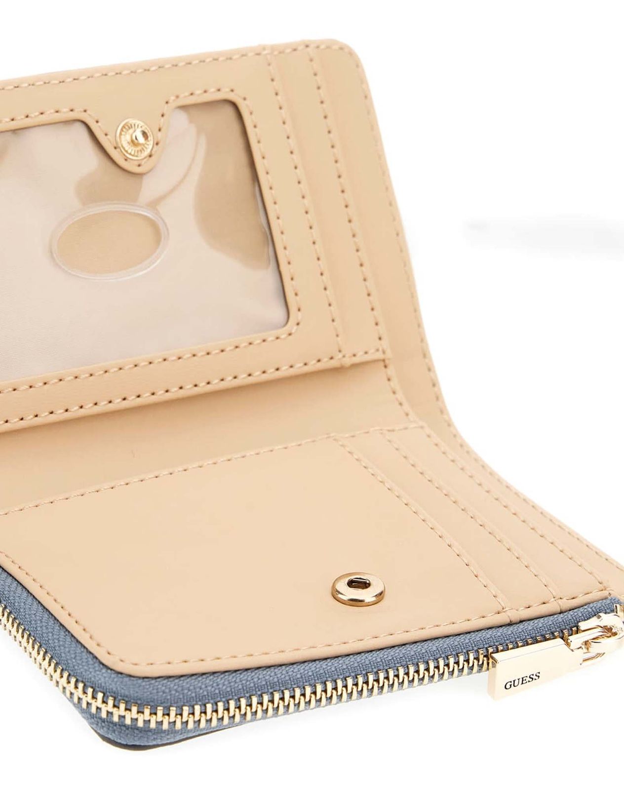GUESS Phoebe SLG Zip Around Card Case Slate Logo GUESS Phoebe SLG Zip Around Card Case Slate Logo