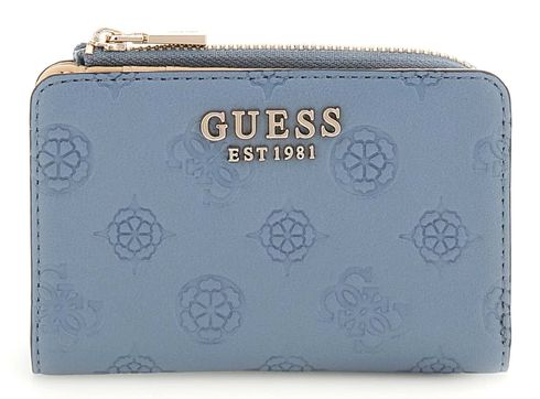 GUESS Phoebe SLG Zip Around Card Case Slate Logo