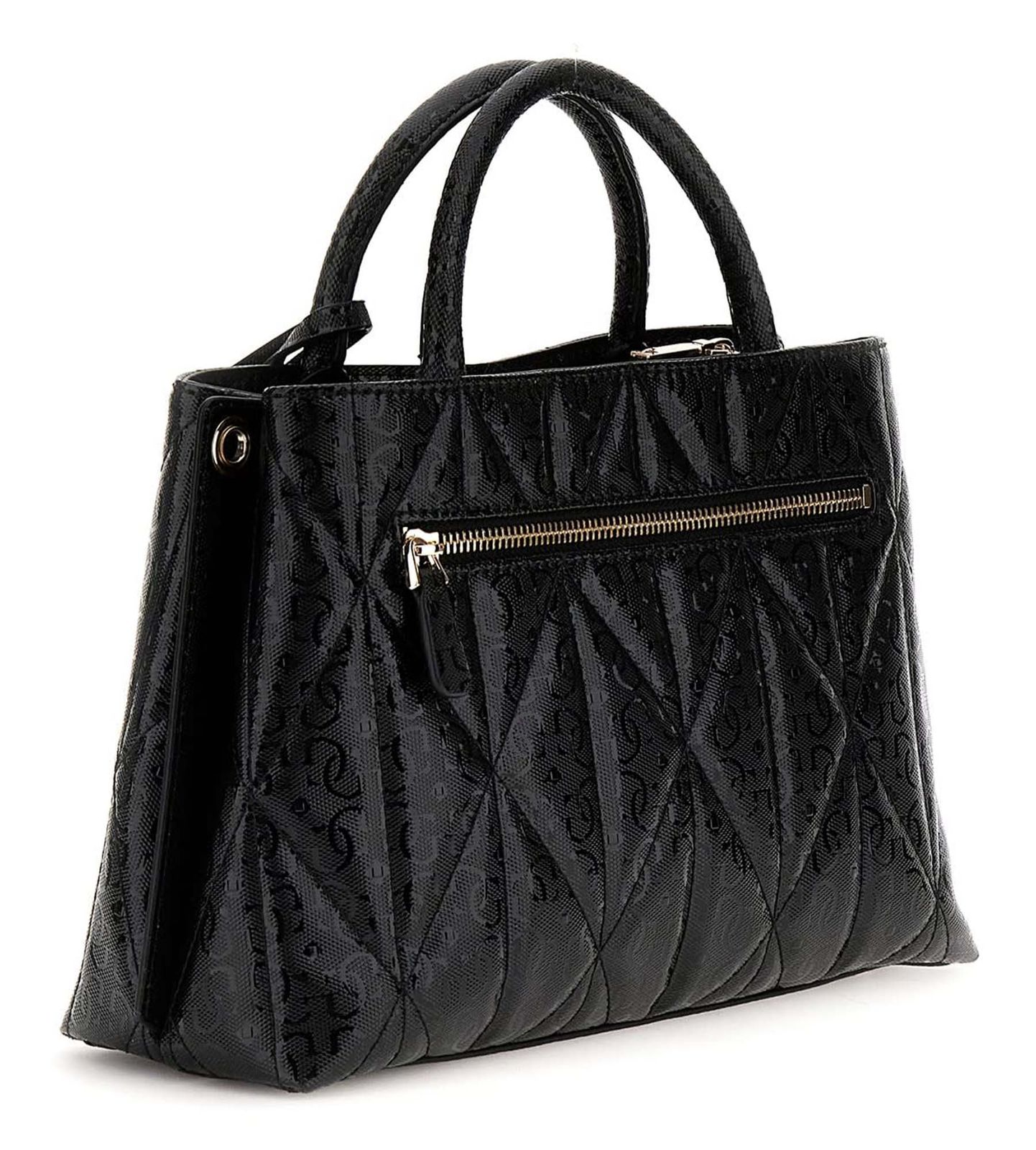 GUESS Aldina Girlfriend Satchel Black GUESS Aldina Girlfriend Satchel Black