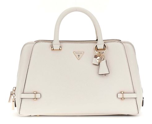 GUESS Rosalba Girlfriend Satchel Cream White