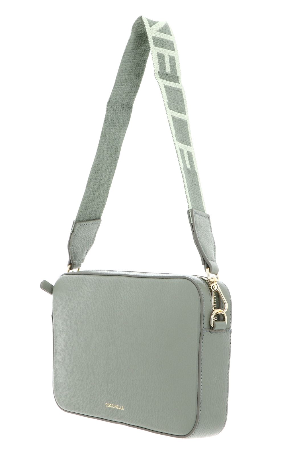 COCCINELLE Tebe Mini Bag Grained Leather Greenery COCCINELLE Tebe Mini Bag Grained Leather Greenery