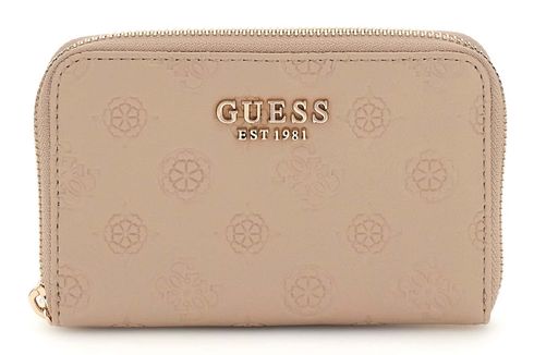 GUESS Phoebe SLG Medium Zip Around Wallet M Simply Taupe Logo