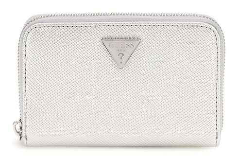 GUESS Rosalba SLG Zip Around Wallet M Silver