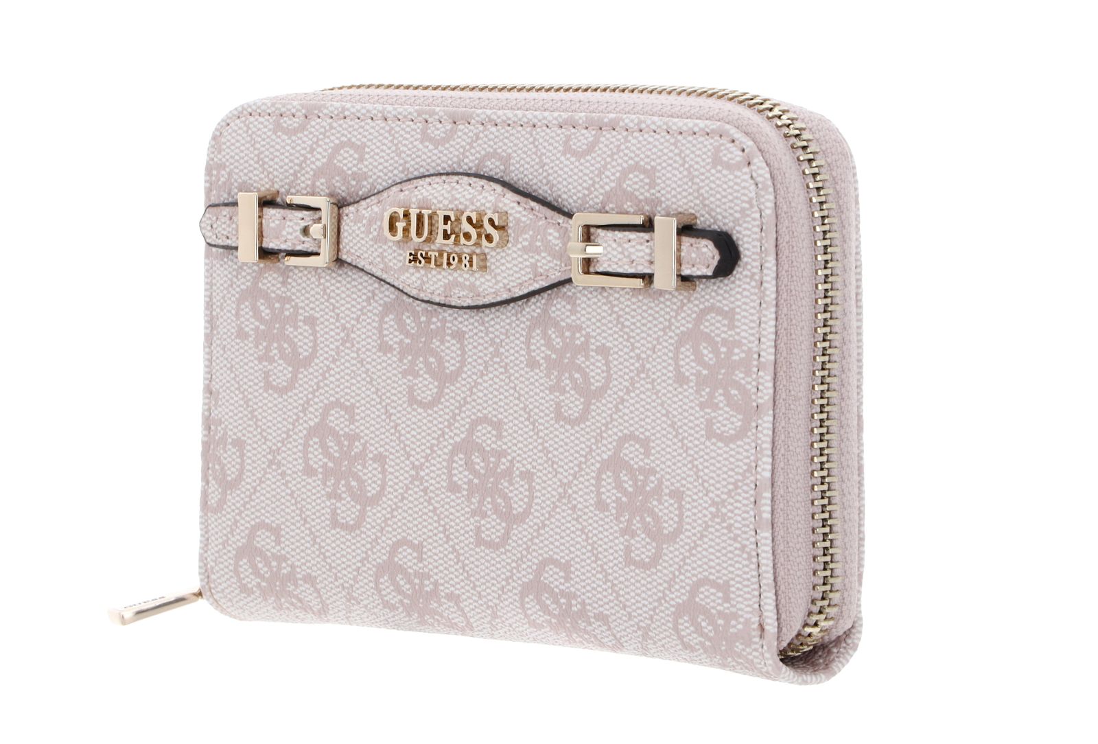 GUESS Katya SLG Medium Zip Around Wallet M Rose Water Logo
