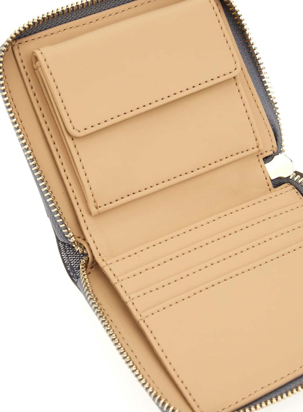 GUESS Katya SLG Small Zip Around Wallet Slate Logo GUESS Katya SLG Small Zip Around Wallet Slate Logo