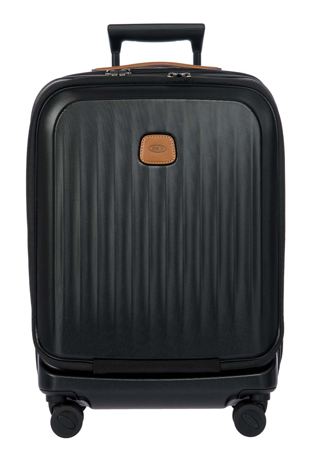 BRIC'S Taormina Trolley 55 cm Exp. With Pocket S+ Black BRIC'S Taormina Trolley 55 cm Exp. With Pocket S+ Black