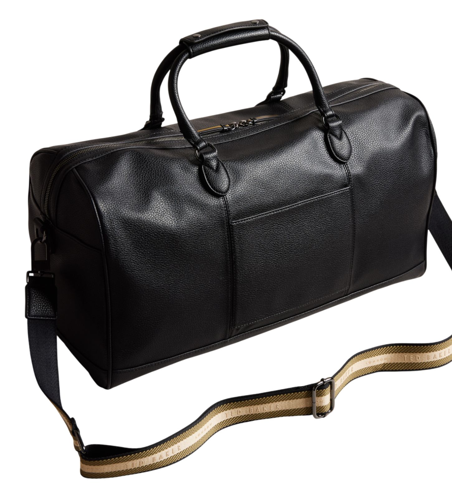 Ted Baker Kalvin PU Webbing Holdall Bag Black Ted Baker Kalvin PU Webbing Holdall Bag Black