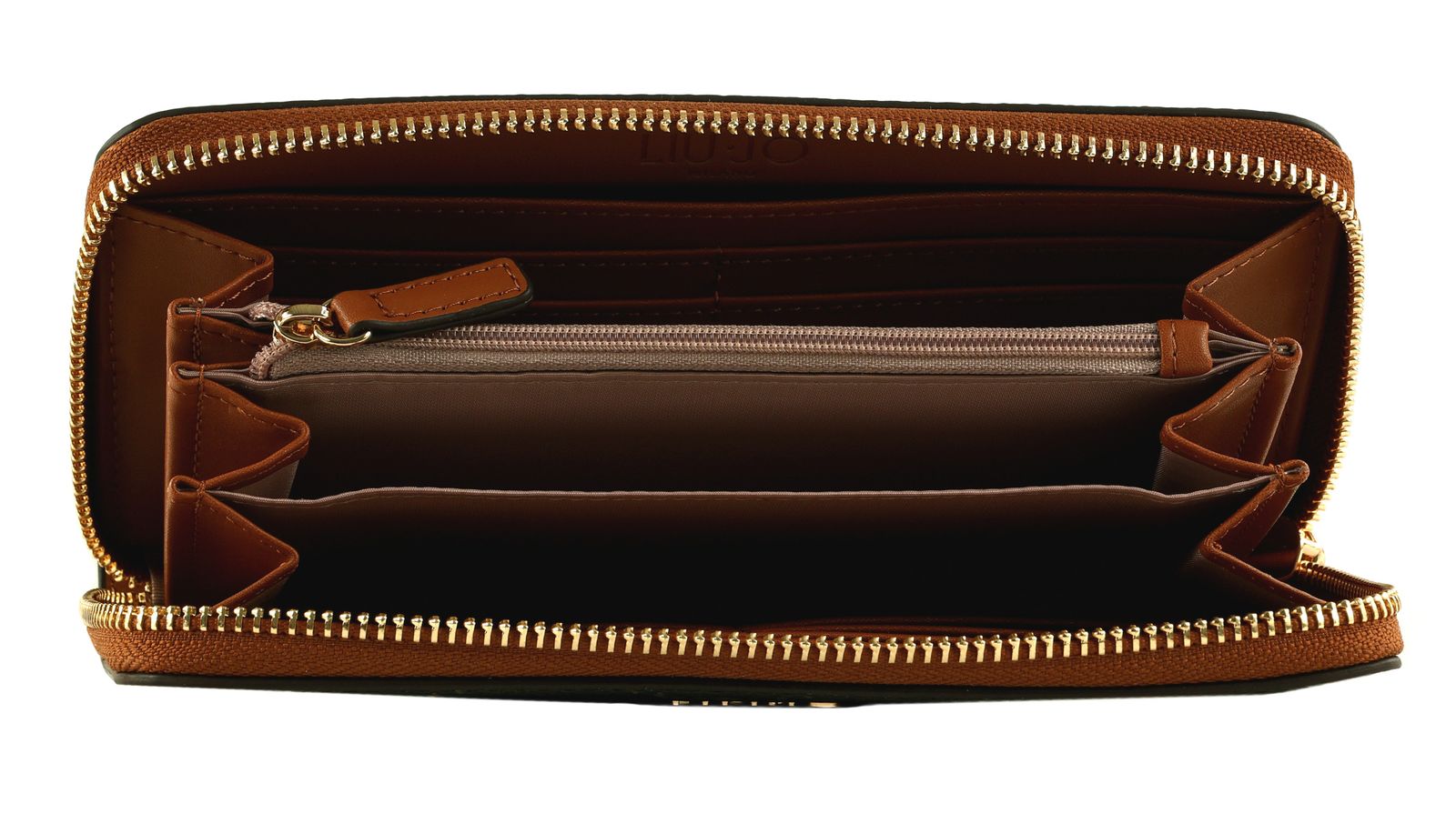 LIU JO Caliwen Zip Around Wallet XL Ginger Bread LIU JO Caliwen Zip Around Wallet XL Ginger Bread
