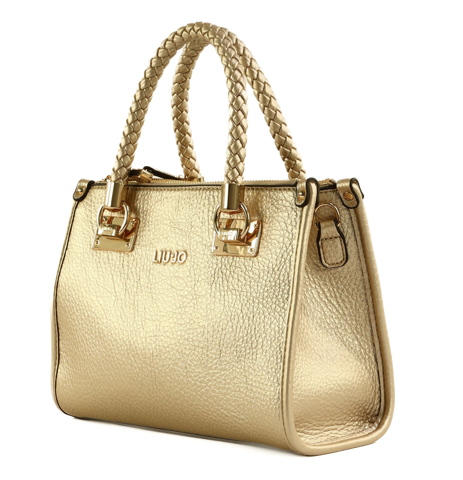 LIU JO Manhattan Satchel Bag S Light Gold LIU JO Manhattan Satchel Bag S Light Gold