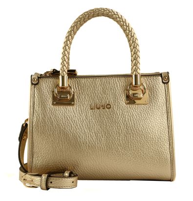 LIU JO Manhattan Satchel Bag S Light Gold