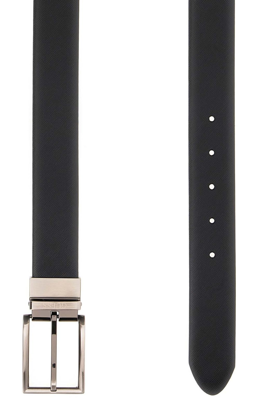 GUESS Adjustable and Reversible Leather Belt W115 Black / Dark Brown - shortenable GUESS Adjustable and Reversible Leather Belt W115 Black / Dark Brown - shortenable