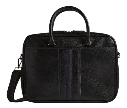 Ted Baker Kenriik Stripe PU Document Bag Black