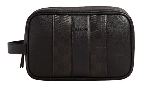 Ted Baker Waydee House Check PU Washbag Black