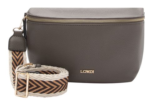 L.CREDI Oliana Crossbody Bag Dark Taupe