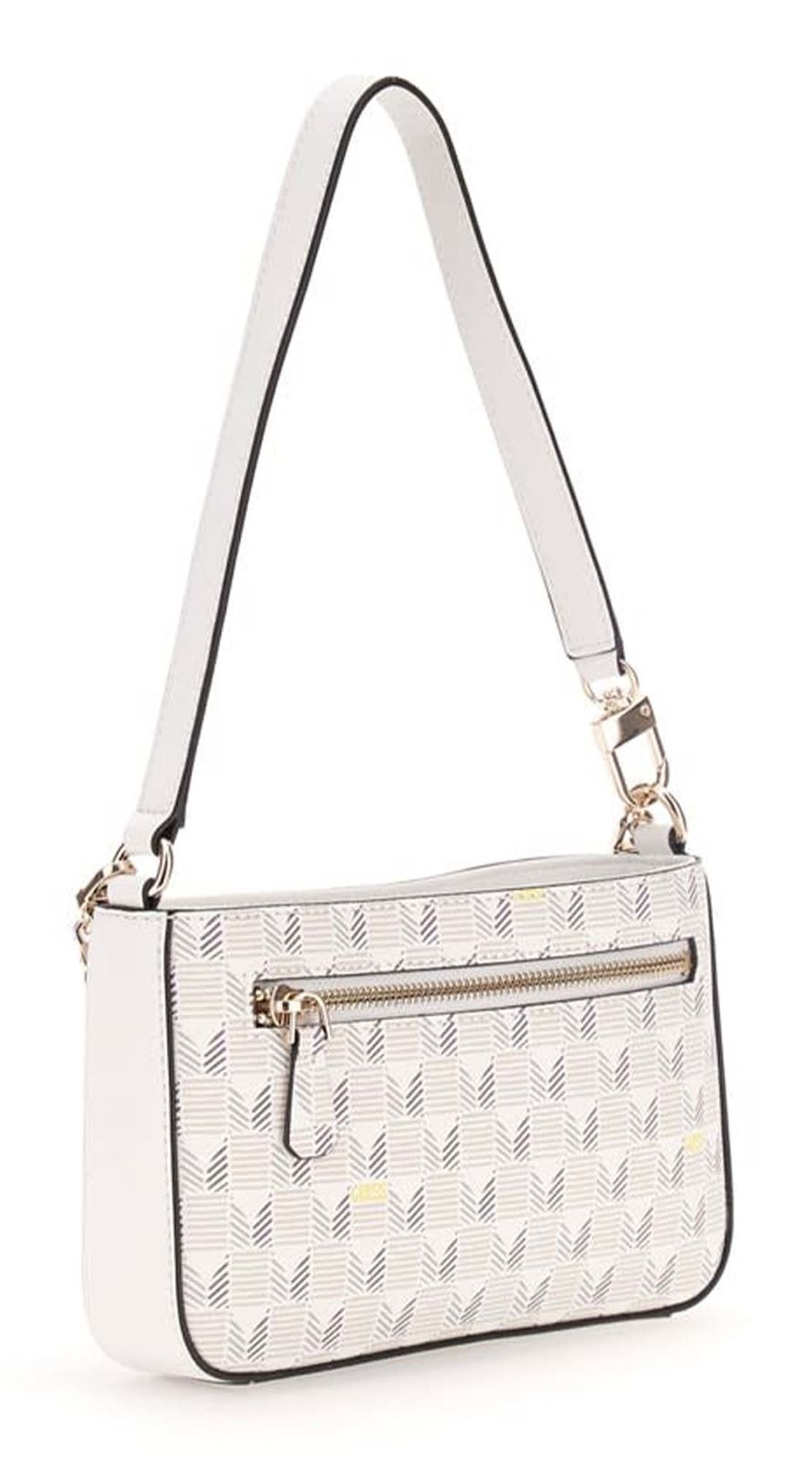 GUESS G Wave II Mini Top Zip Shoulder Bag Stone Logo GUESS G Wave II Mini Top Zip Shoulder Bag Stone Logo