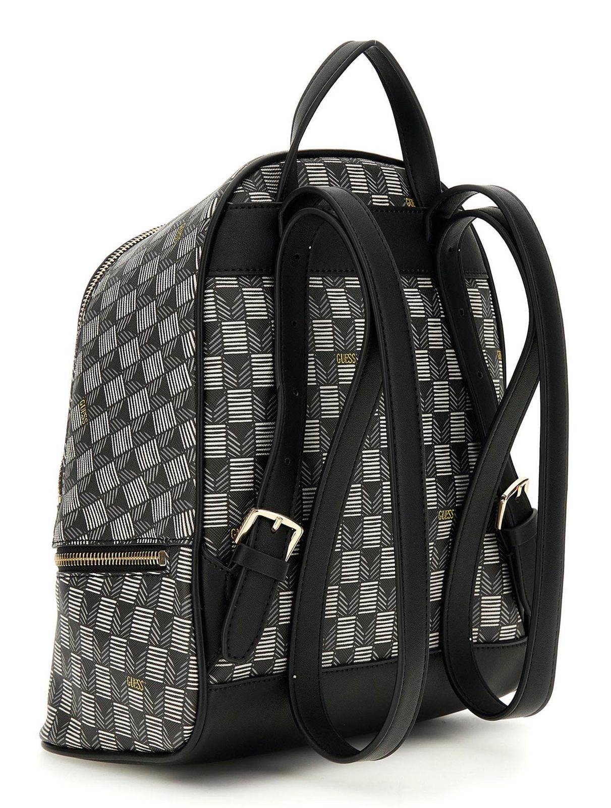 GUESS Follie Travel Small Backpack Black Logo GUESS Follie Travel Small Backpack Black Logo