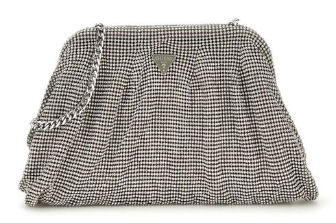 GUESS Zalina Frame Clutch Silver