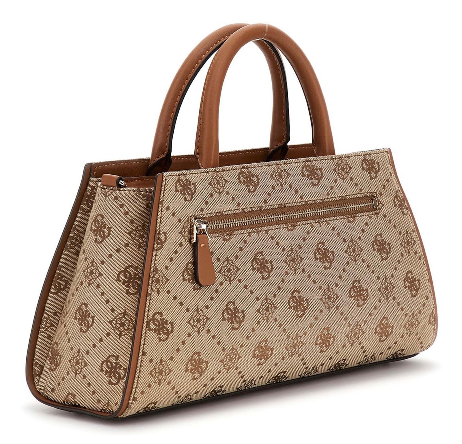 GUESS Neda Girlfriend Satchel Latte Logo GUESS Neda Girlfriend Satchel Latte Logo