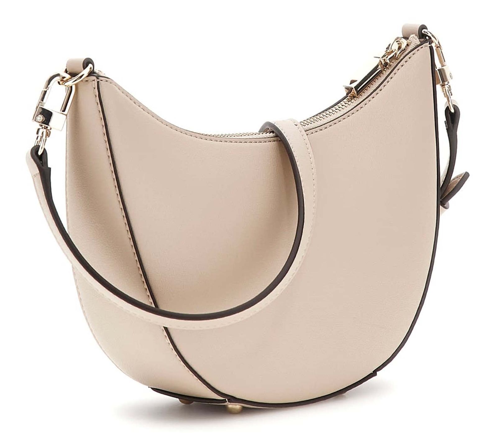 GUESS Zaria Mini Top Zipper Shoulder Bag Simply Taupe GUESS Zaria Mini Top Zipper Shoulder Bag Simply Taupe