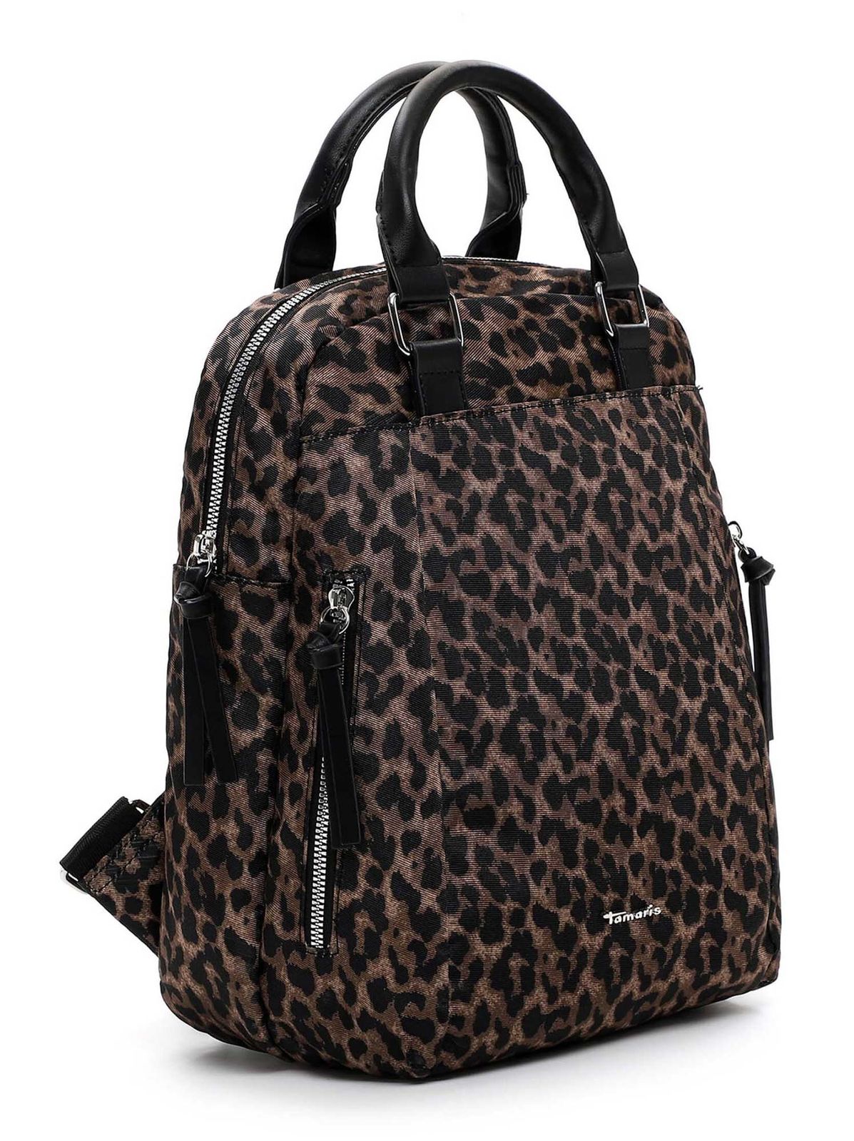 Tamaris Giuseppa City Backpack M Black / Brown Tamaris Giuseppa City Backpack M Black / Brown