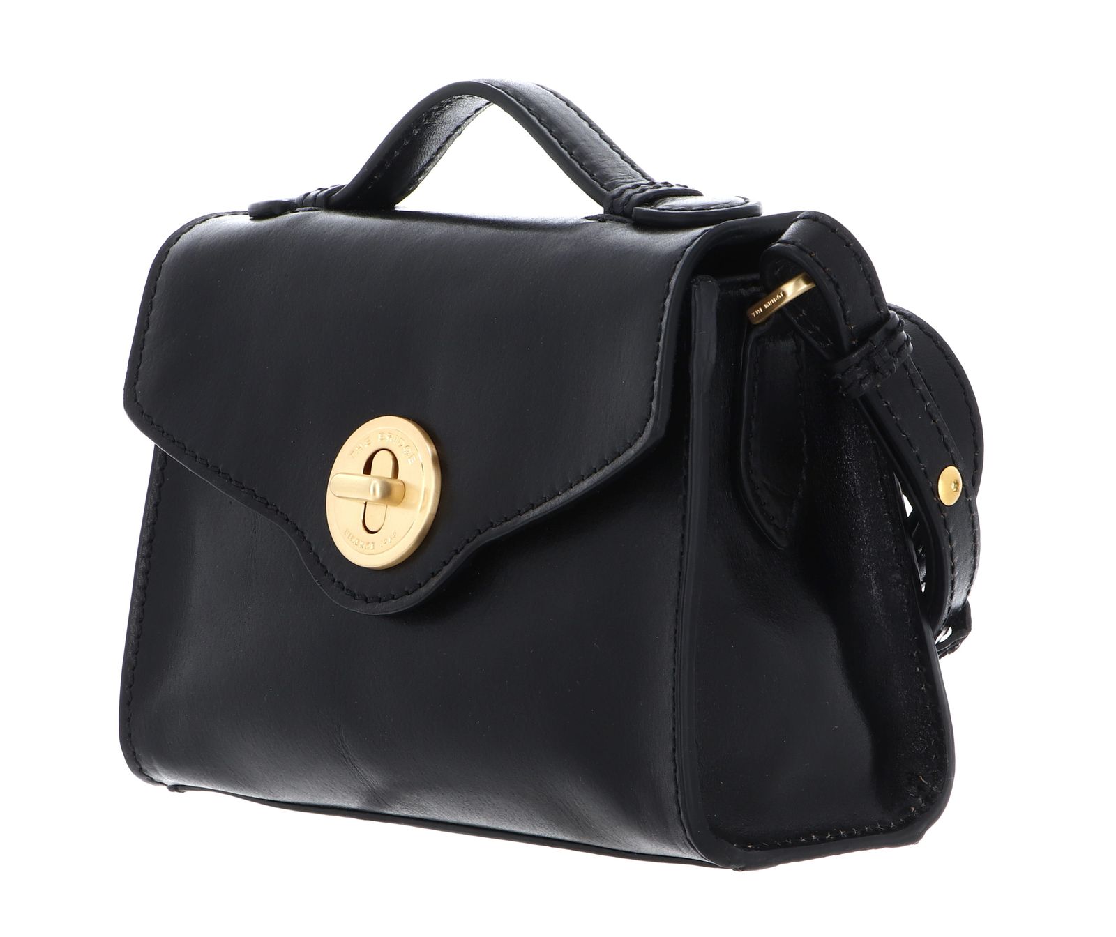 THE BRIDGE Irene Crossbody Bag XS Nero / Oro THE BRIDGE Irene Crossbody Bag XS Nero / Oro