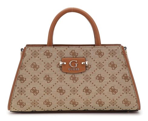 GUESS Neda Girlfriend Satchel Latte Logo