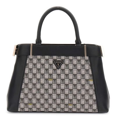 GUESS G Wave II Satchel Bag Black Logo