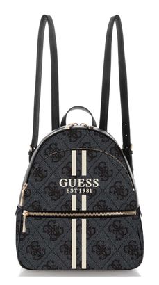 GUESS Manhatten II Large Backpack Coal Logo