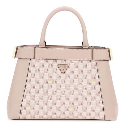 GUESS G Wave II Satchel Bag Blush Logo