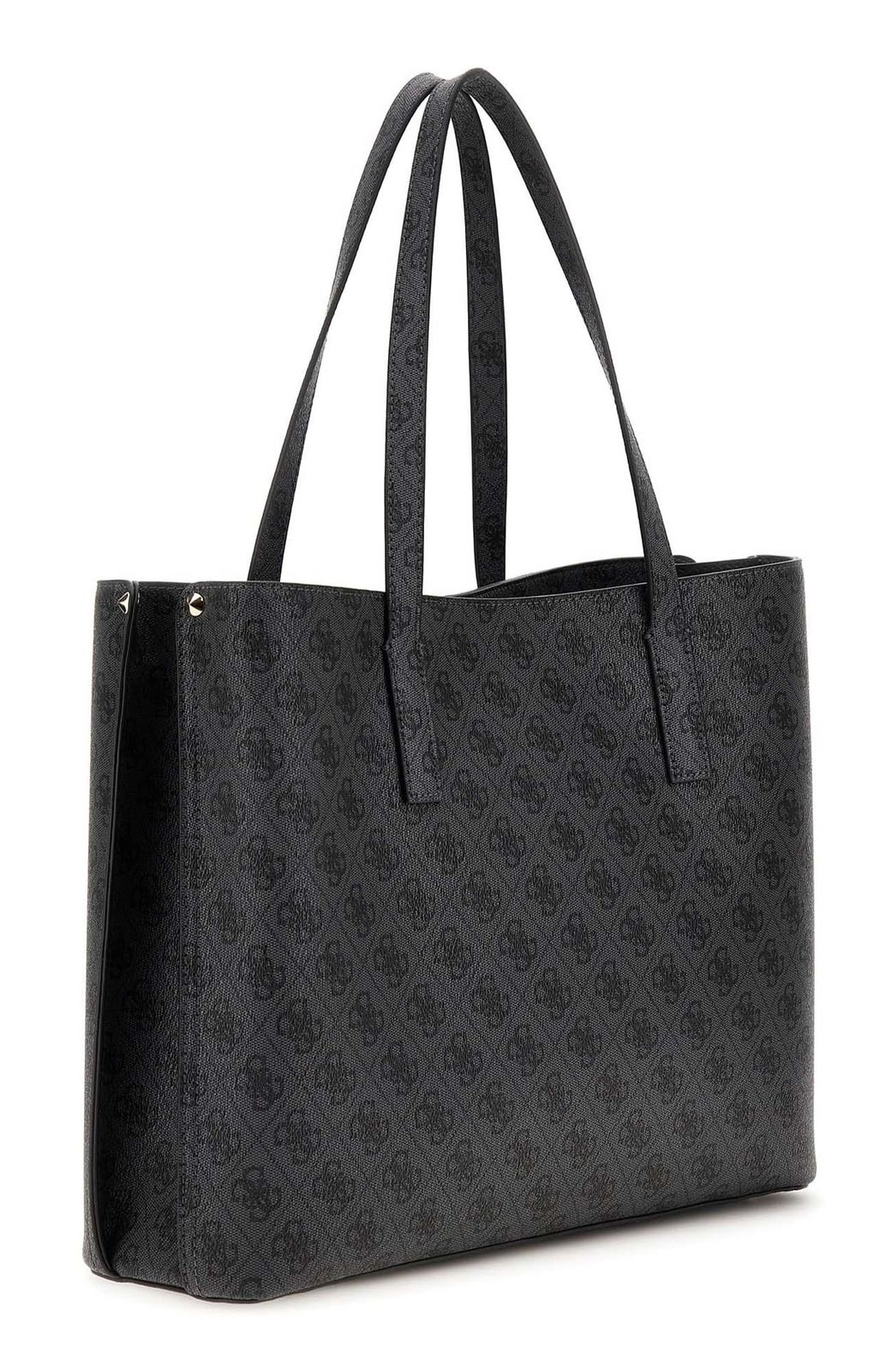 GUESS Meridian II Girlfriend Tote Bag Coal Logo GUESS Meridian II Girlfriend Tote Bag Coal Logo