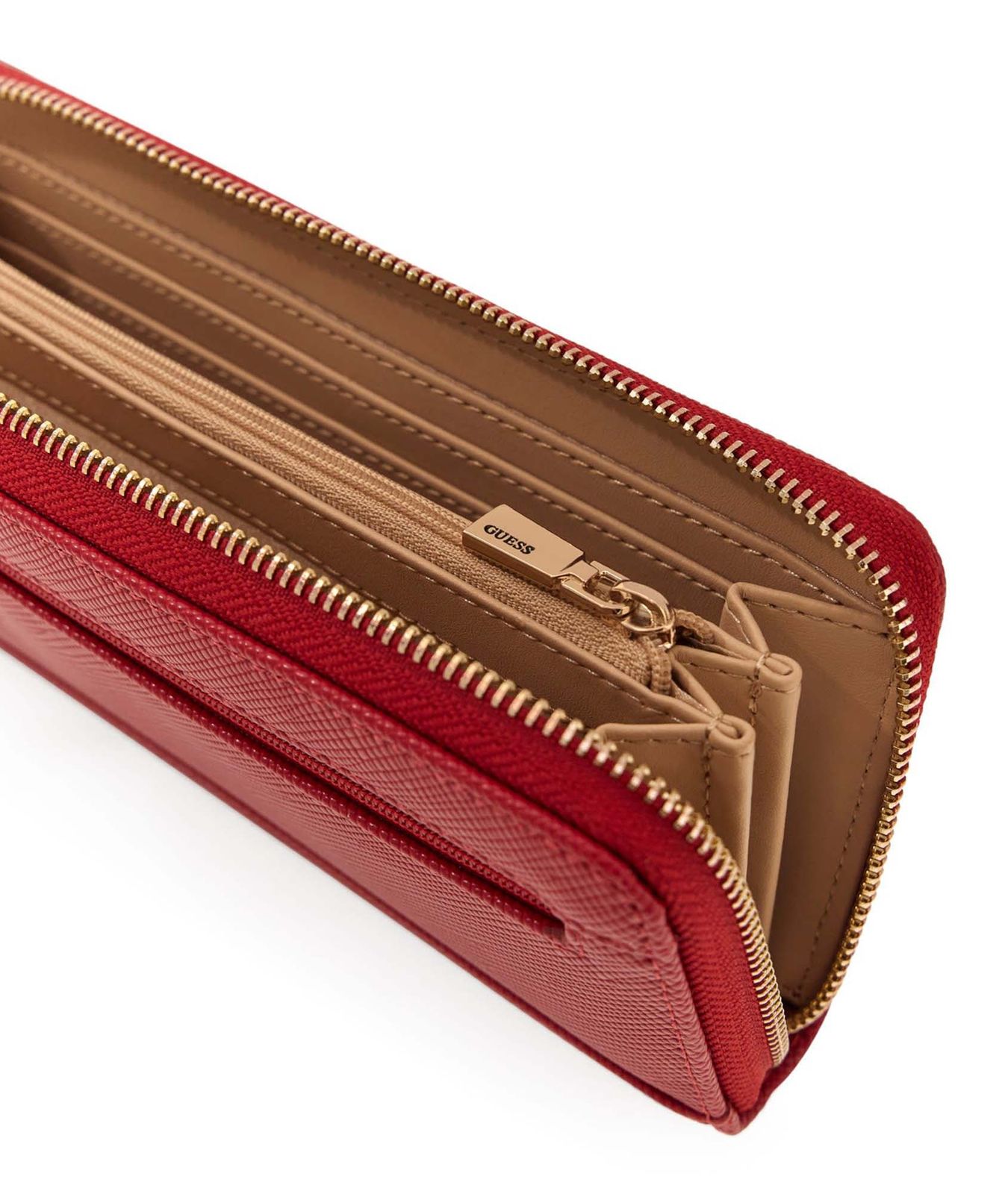 GUESS Laurel II Large Zip Around Wallet L Red GUESS Laurel II Large Zip Around Wallet L Red