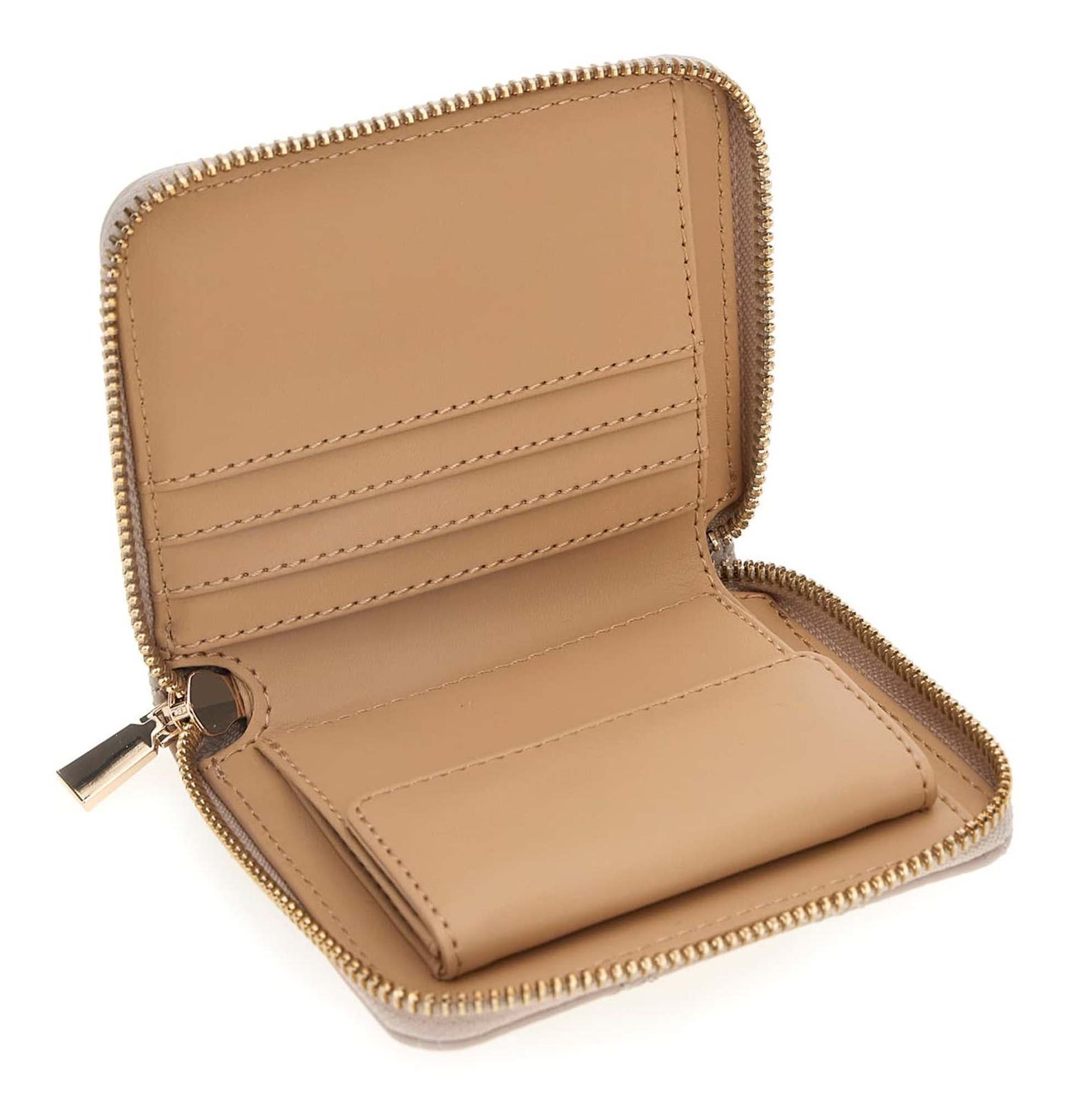 GUESS Phoebe SLG Zip Around Card Case Cream White GUESS Phoebe SLG Zip Around Card Case Cream White
